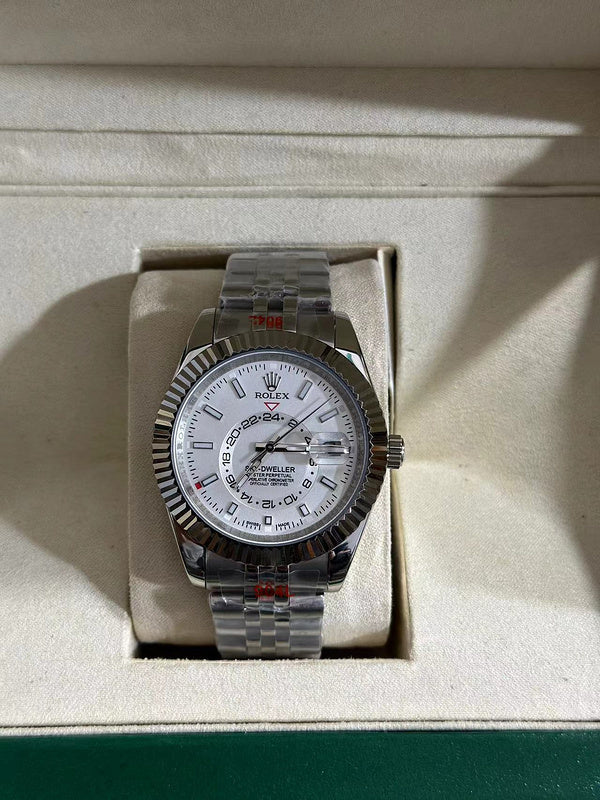 White Dial Steel and White Gold Jubilee Watch