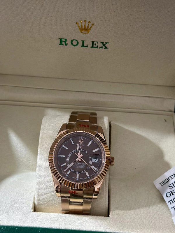 18 ct Everose Gold with Chocolate Dial Watch