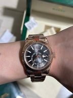 18 ct Everose Gold with Dark Rhodium Dial Watch