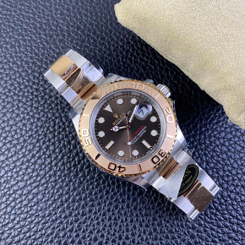 Yacht-Master in Rolesor, Oyster steel & Everose Gold with a Chocolate Dial Watch