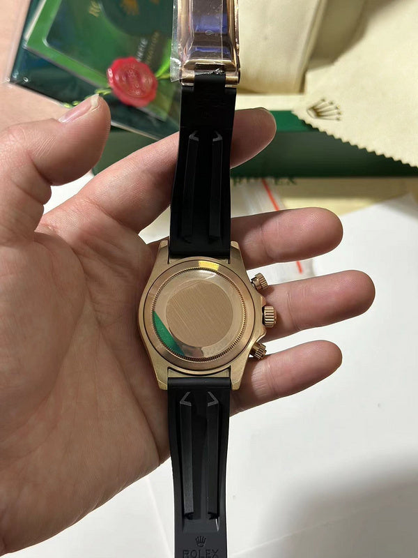 Cosmograph Daytona Yellow Gold Case & Black Diamond Dial Watch
