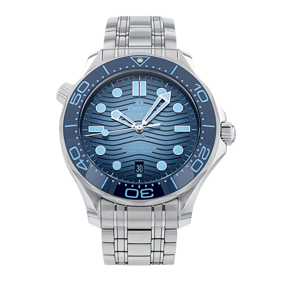 Diver 300m With Blue Dial & Bracelet Strap Watch