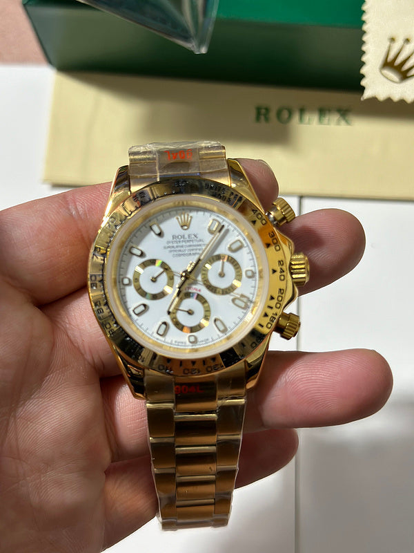 Cosmograph Daytona Yellow Gold With White Dial Watch
