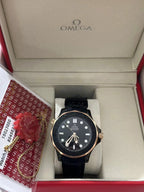 Diver 300M 43.5 mm, Black Ceramic on Rubber Strap Watch