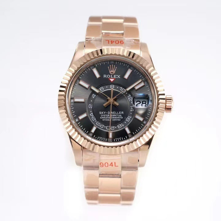 18 ct Everose Gold with Dark Rhodium Dial Watch