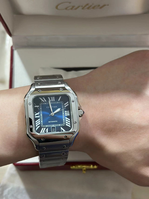 Stainless Steel Case and Blue Dial Watch