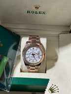18k Rose Gold With a White Dial Watch