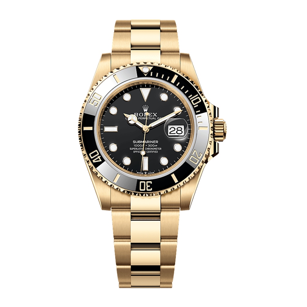 Submariner Date Oyster, 41 mm, Yellow Gold With Black Dial Watch