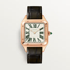Santos-Dumont Automatic 31.4mm Large Pink Gold & Alligator Watch
