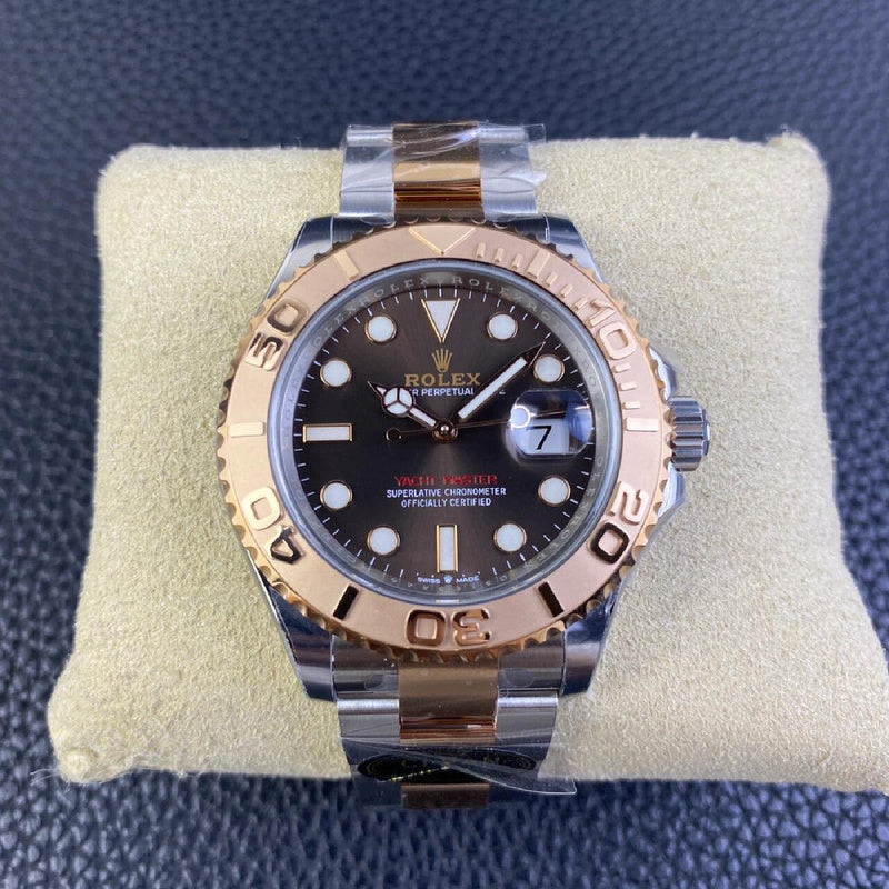 Yacht-Master in Rolesor, Oyster steel & Everose Gold with a Chocolate Dial Watch