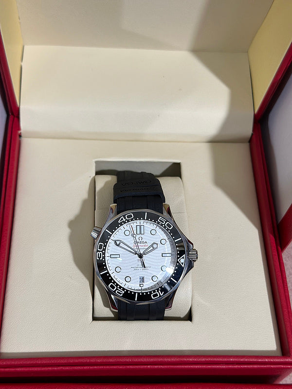 Diver Chronometer with White Dial & Black Ceramic Bezel Watch