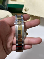 Cosmograph Daytona 40mm Stainless Steel Case With Yellow Gold Bezel Watch