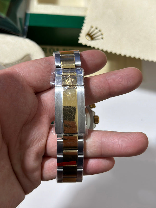 Cosmograph Daytona 40mm Stainless Steel Case With Yellow Gold Bezel Watch