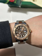 Yacht-Master 40 With Chocolate Dial & Rose Gold & Steel Rolesor Case Watch