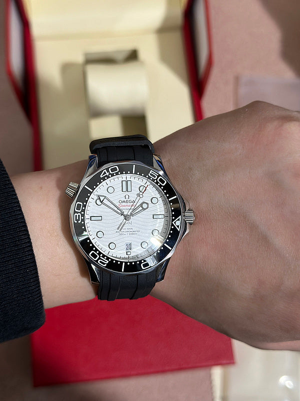 Diver Chronometer with White Dial & Black Ceramic Bezel Watch