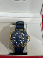 42mm Stainless Steel & Yellow Gold Case paired With Blue Rubber Strap Watch