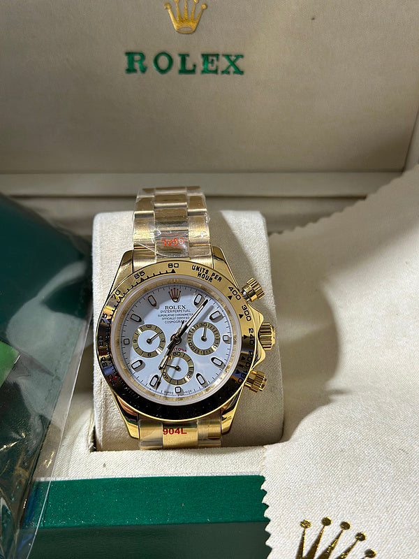 Cosmograph Daytona Yellow Gold With White Dial Watch