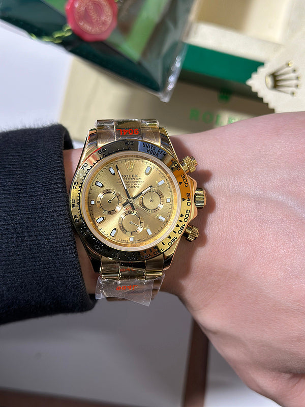 Cosmograph Daytona 116508 Yellow Gold With Champagne Dial Watch