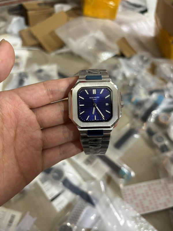 Luxury 40mm Two-Tone Automatic Blue Dial Watch