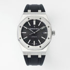 41mm Stainless Steel Black "Grande Tapisserie" Patterned Dial Watch
