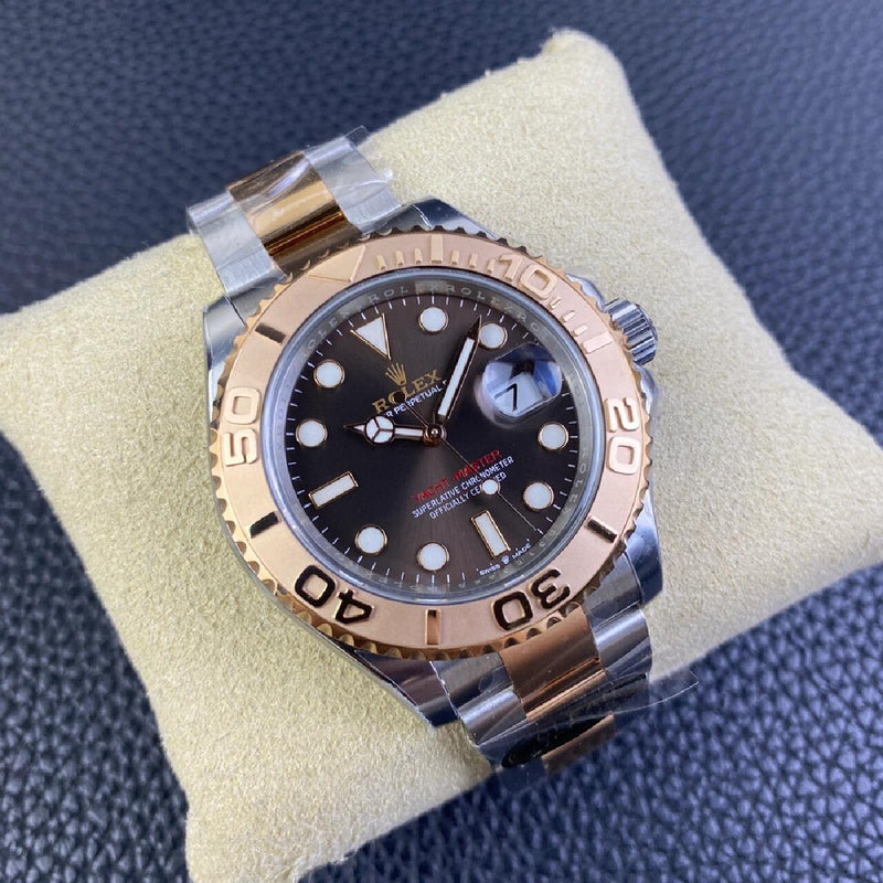 Yacht-Master in Rolesor, Oyster steel & Everose Gold with a Chocolate Dial Watch