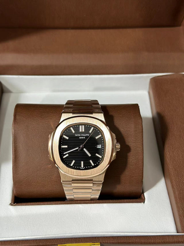 Rose Gold Case and Bracelet With Brown Dial Watch