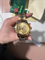 Cosmograph Daytona 116508 Yellow Gold With Champagne Dial Watch