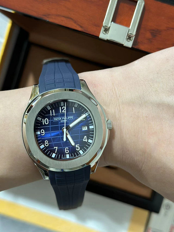 Stainless Steel Blue Dial Luxury Sports Watch