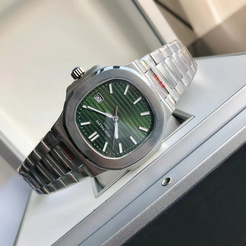 Stainless Steel With Olive Green Dial Luxury Watch
