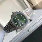 Stainless Steel With Olive Green Dial Luxury Watch