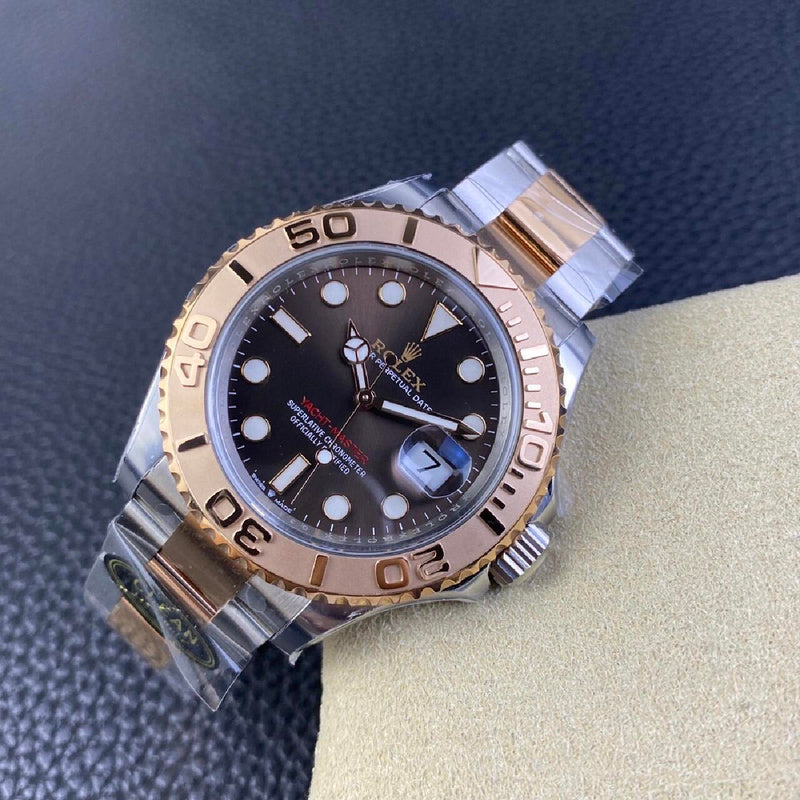Yacht-Master in Rolesor, Oyster steel & Everose Gold with a Chocolate Dial Watch