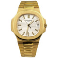 Gold White Automatic Luxury Sports Watch
