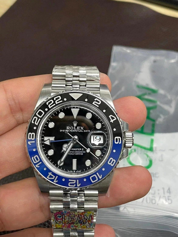 GMT-Master II Batman 40 mm Steel with Black Dial