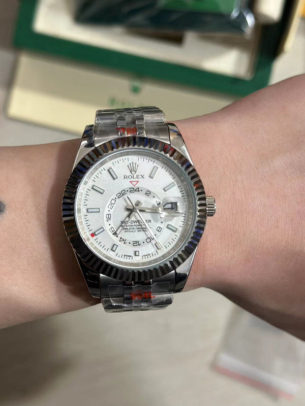 White Dial Steel and White Gold Jubilee Watch