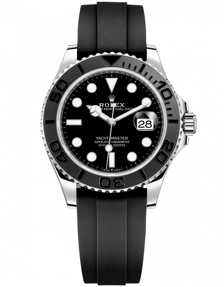 Yacht-Master 42 in 18 ct White Gold with a Black Dial Watch