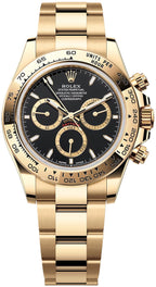 Cosmograph Daytona Yellow Gold With Black Dial and Oyster Bracelet Watch