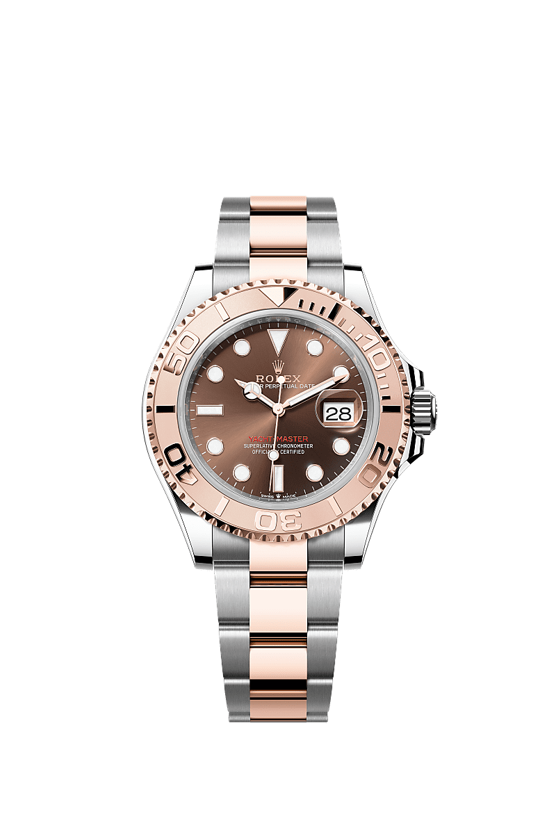 Yacht-Master in Rolesor, Oyster steel & Everose Gold with a Chocolate Dial Watch