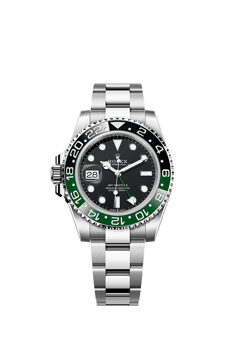 GMT-Master II 40 mm with a Black & Green Cerachrom