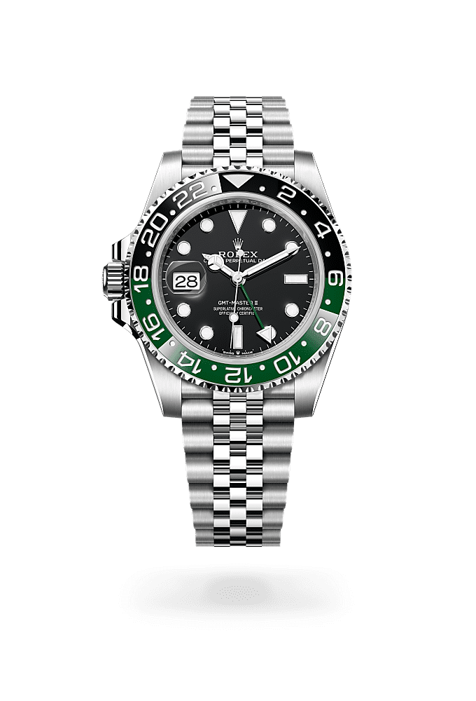GMT-Master II 40MM Sprite with Black dial & Green, Black bezel
