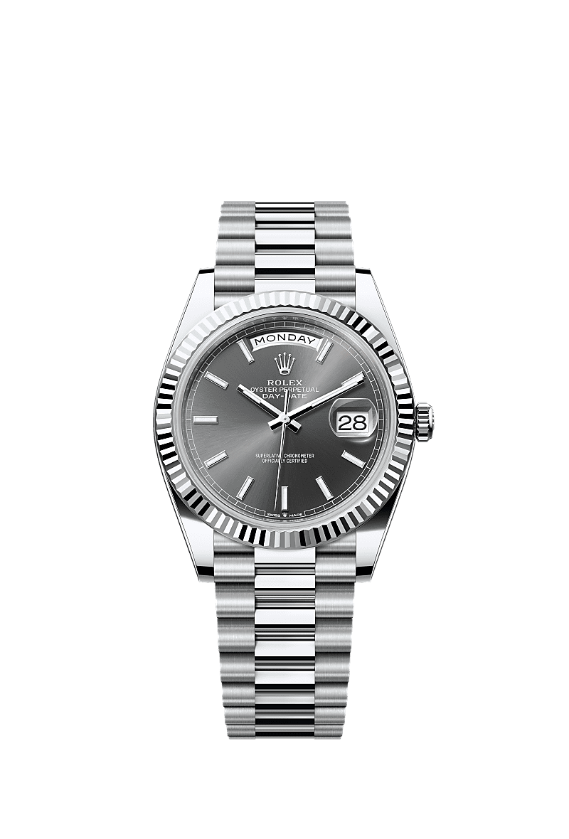 Slate Diamonds Dial Watch