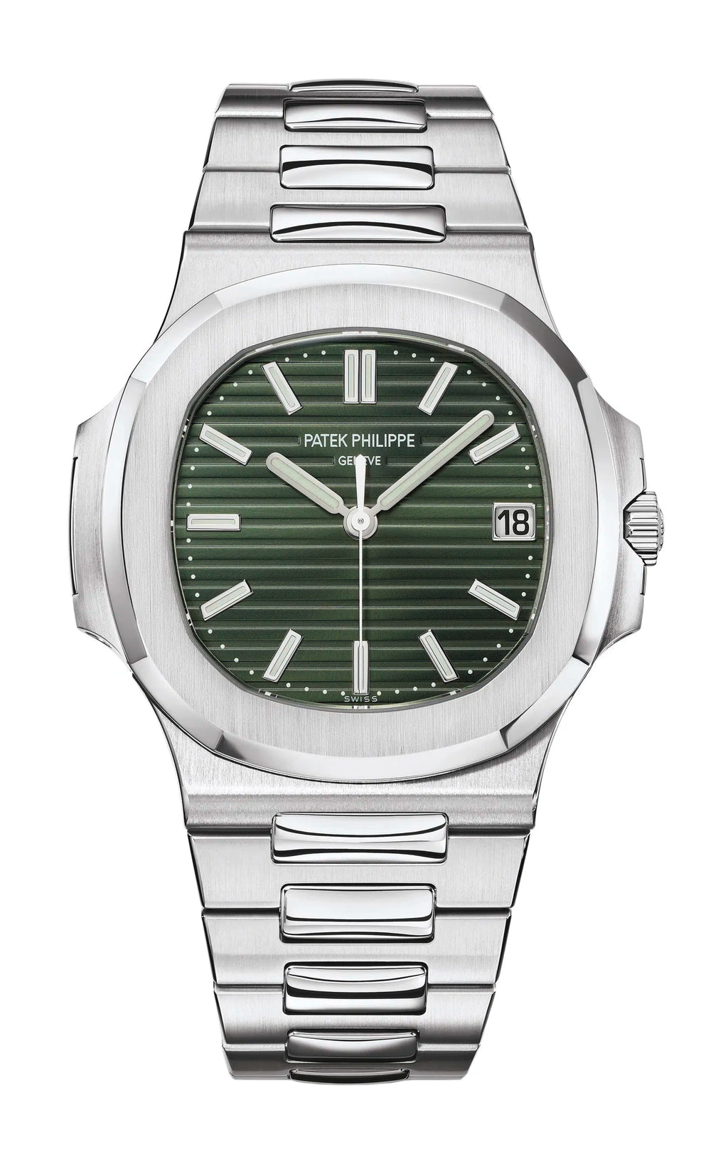 Stainless Steel With Olive Green Dial Luxury Watch