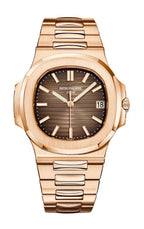 Rose Gold Bracelet & Brown Sunburst Dial Watch