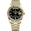 Yellow Gold With Black Onyx Dial Watch