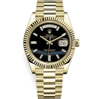 Yellow Gold With Black Onyx Dial Watch