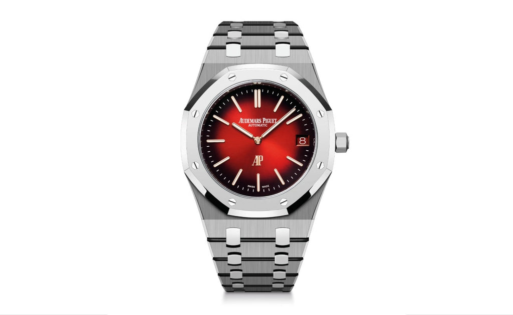 Jumbo Extra-Thin Red Dial Watch