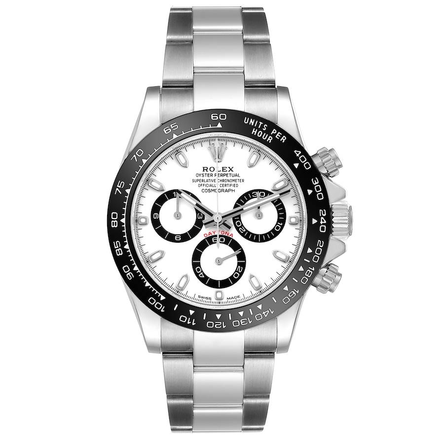 Cosmograph Daytona Stainless Steel White "Panda" Dial Watch