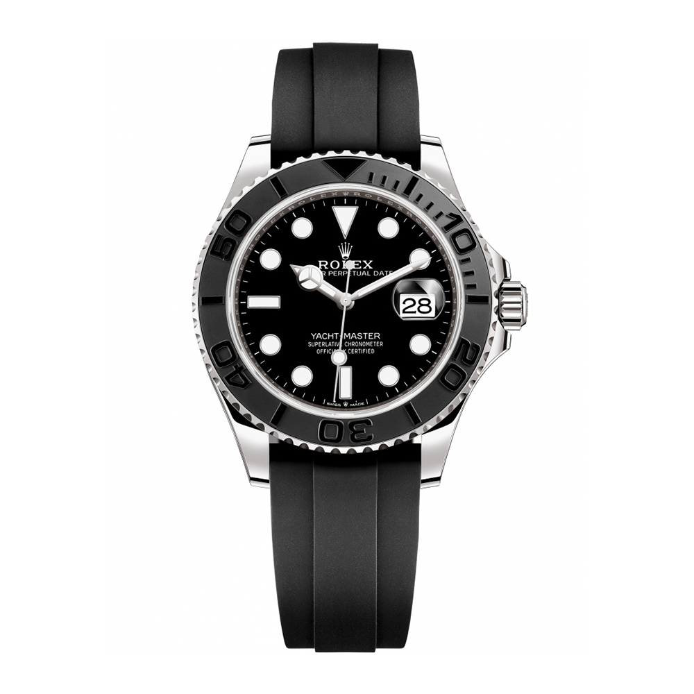 Yacht-Master 42 in 18 ct White Gold with a Black Dial Watch